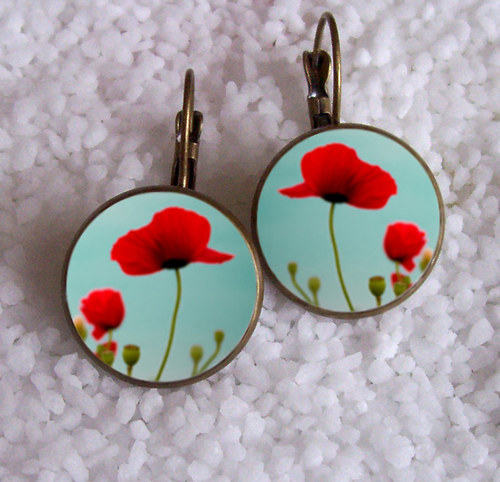 Náušnice z pryskyřice