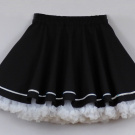 FuFu sukně černá s bílou spodničkou