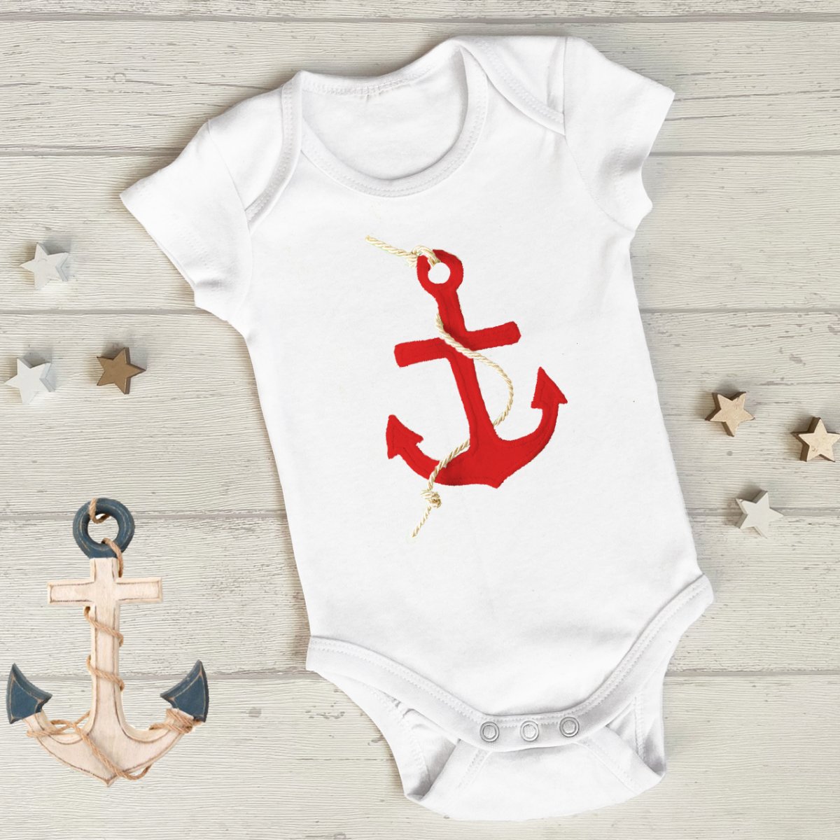 Námořnické body s červenou kotvou