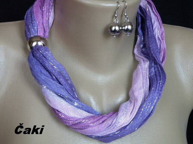 Krása šálového náhrdelníku,souprava