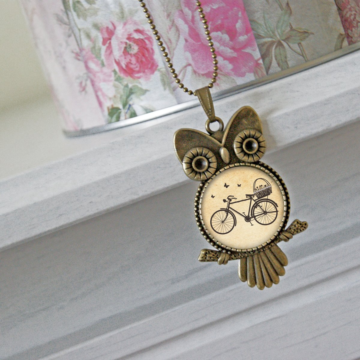 Na kole - Bronzová sovička