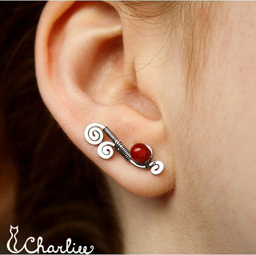 MOŘSKÁ VÍLA-ACHÁT-pecky- tepané-hypoalergenní chirurgická ocel