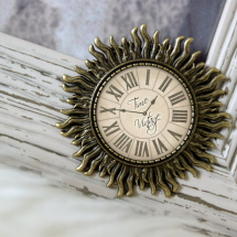 Vintage Time - Ozdobná brož - Spona na oděv