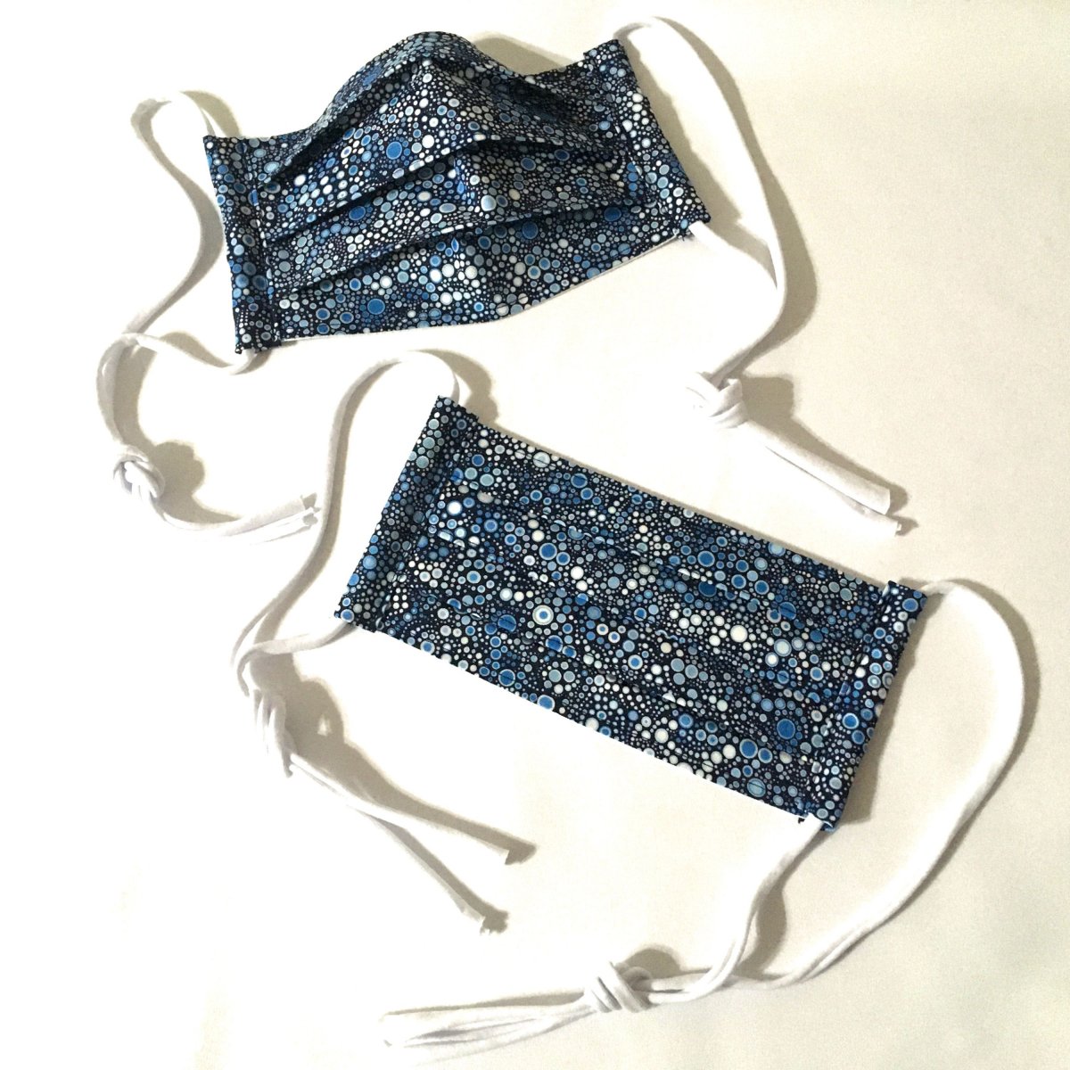 Rouška 2-vrstvá - sada modrá III. - sada 2ks