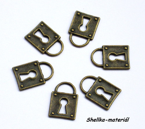 1412.Zámeček/ 15x11mm/ 10 kusů