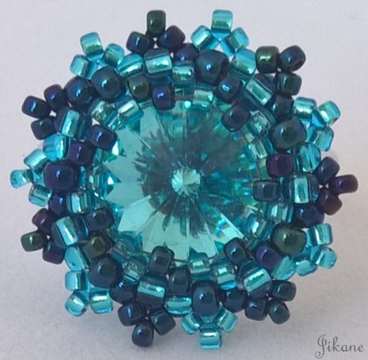 Prstýnek Aquamarine Swarovski.