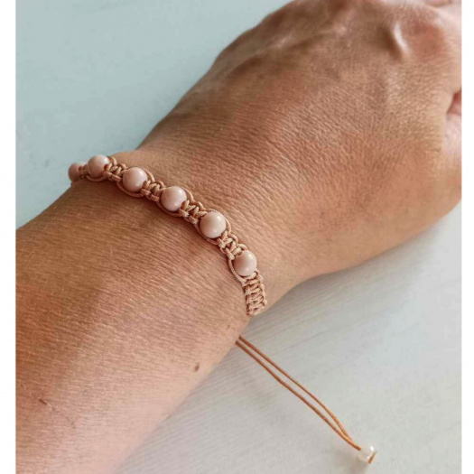 Náramek Shamballa s korálky