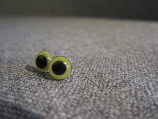 Bezpečnostní oči, zelená barva, 6mm