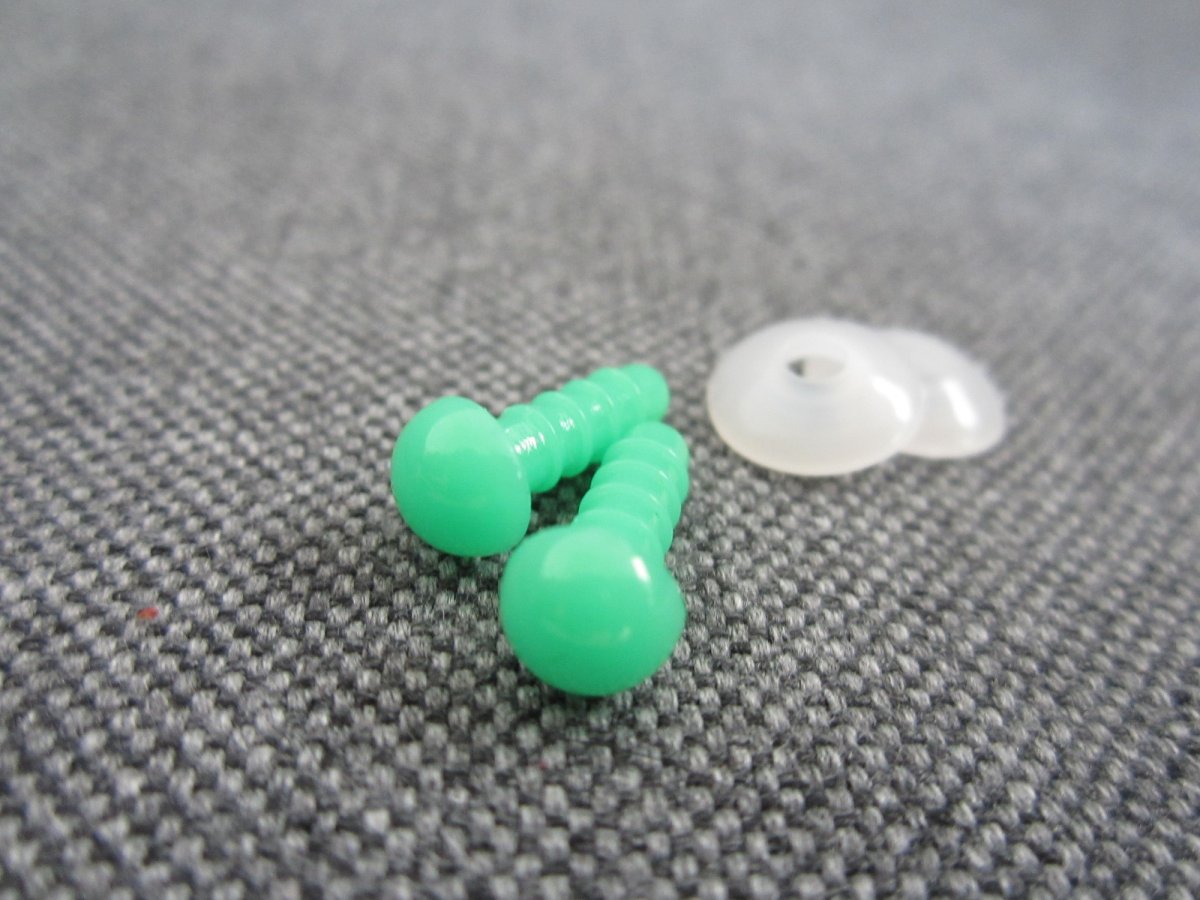 Bezpečnostní oči, zelená barva, 6mm