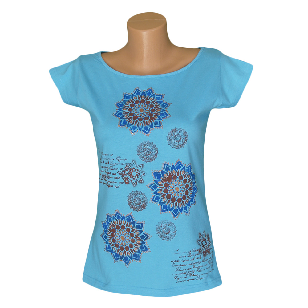 Dámské tyrkysové tričko