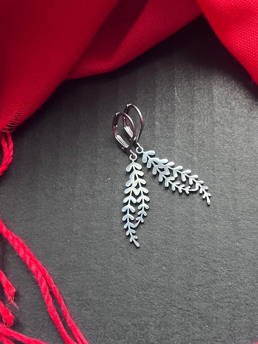 Lístečkové náušnice - S.Steel