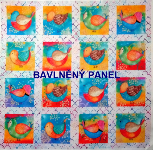 BAVLNĚNÝ PANEL / I NA PEXESO/ 35 x 35 cm  FNP40