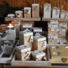 Adventní svícny+krabička na ubrousky přírodní