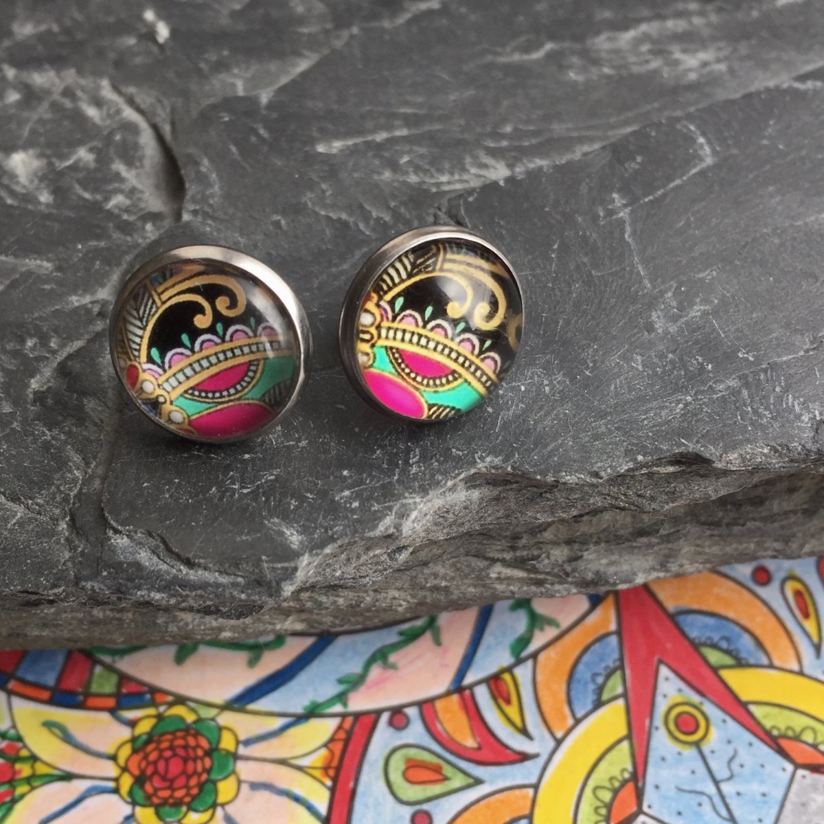 Omalovánky 6 - náušnice S. Steel