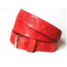 Kožený opasek Motorky hvězdy, více barev