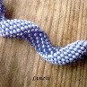 Modrá spirála - náhrdelník
