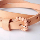 Kožený přírodní opasek