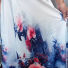 Dlouhá půlkolová sukně - ibišek, velikost L/XL ~ LETNÍ VÝPRODEJ ~