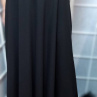 Dlouhá půlkolová sukně - elegantní černá, velikost 3XL ~ LETNÍ VÝPRODEJ ~