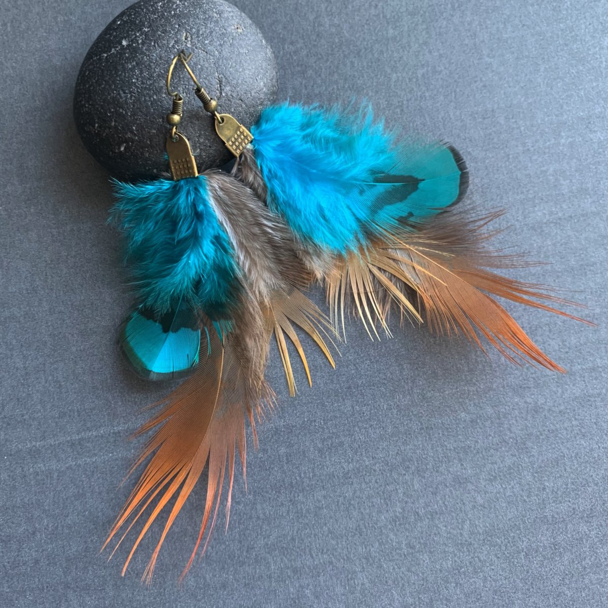 Peříčkové náušnice 09