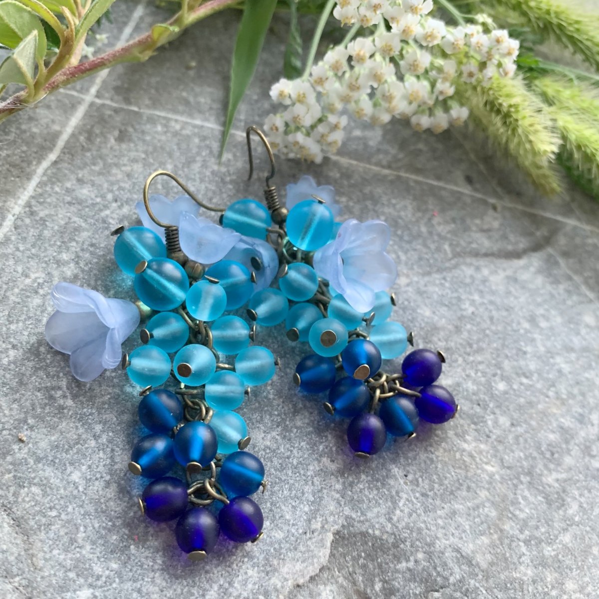 Náušnice jezerní hrozny