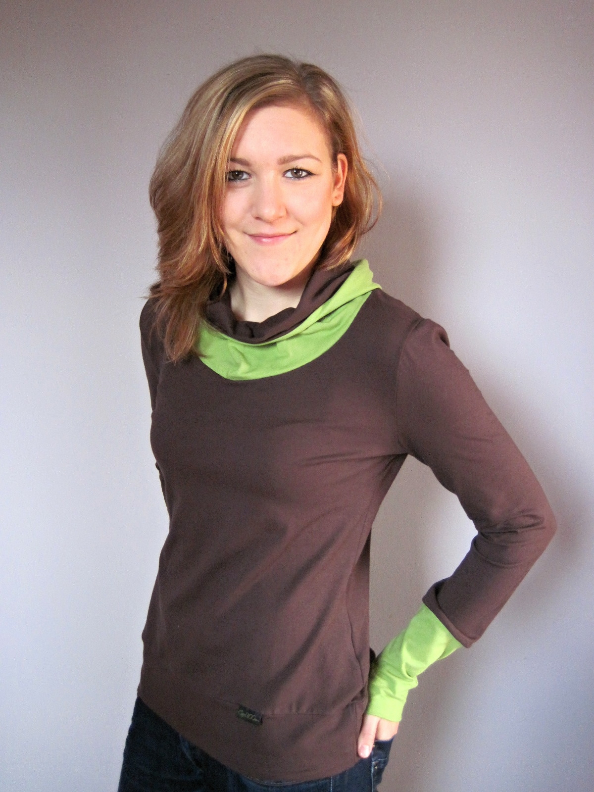 Tričko kukloun modrý s limetkovou