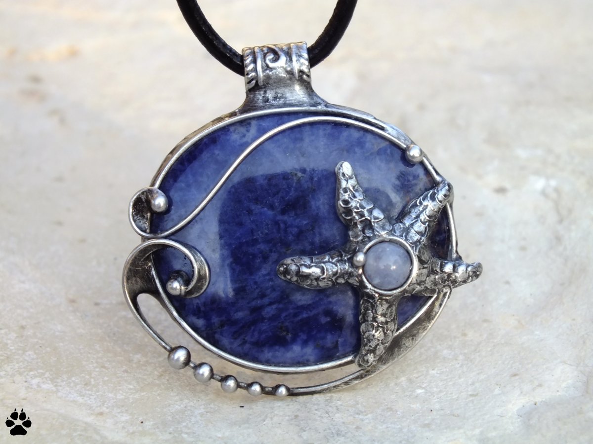 Hvězdice - sodalit, akvamarín