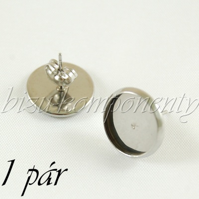 Puzety s lůžkem 10mm z chirurgické oceli 1pár (16 0104)