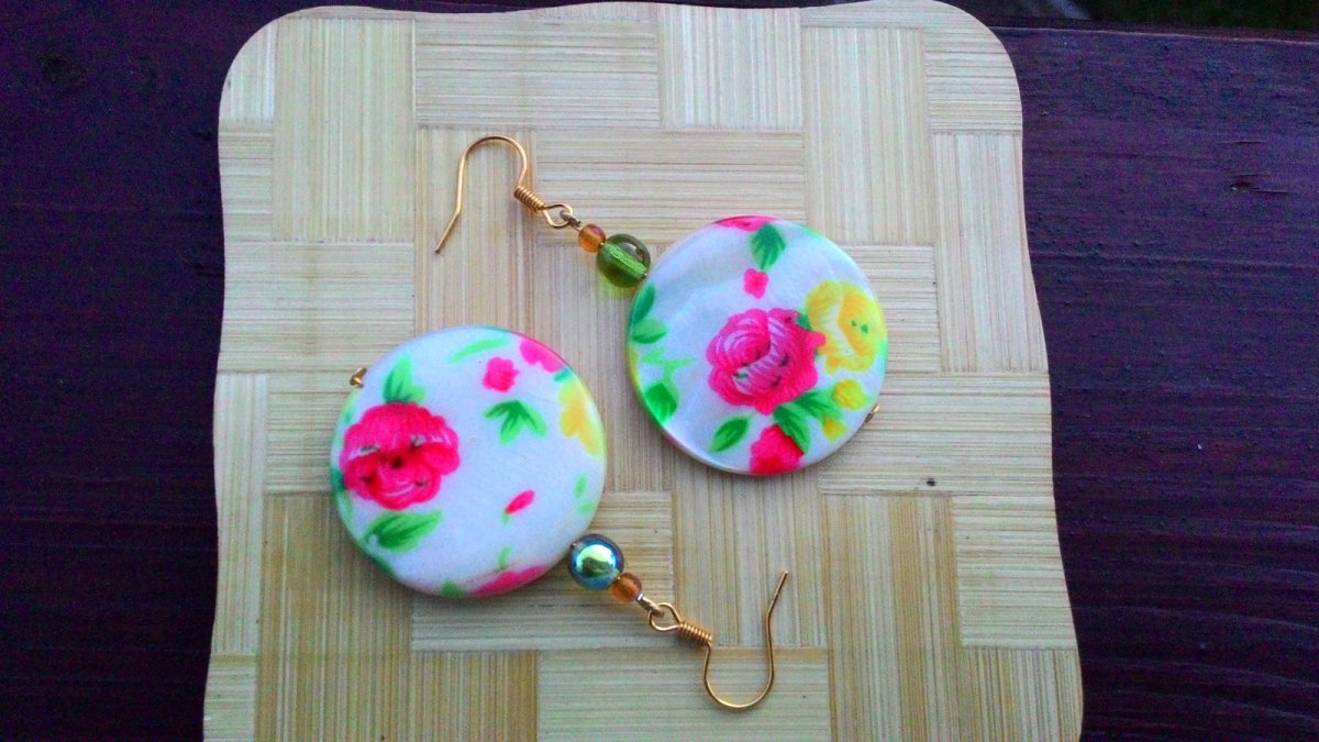 Náušnice perleť (1032/15)