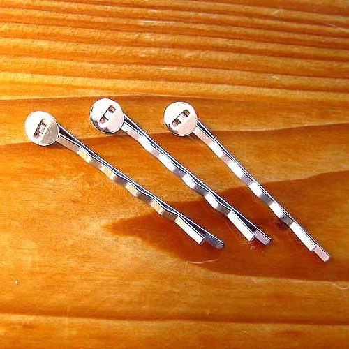 Vlásenka s Dírkou 4,7cm - 3ks - Platinová