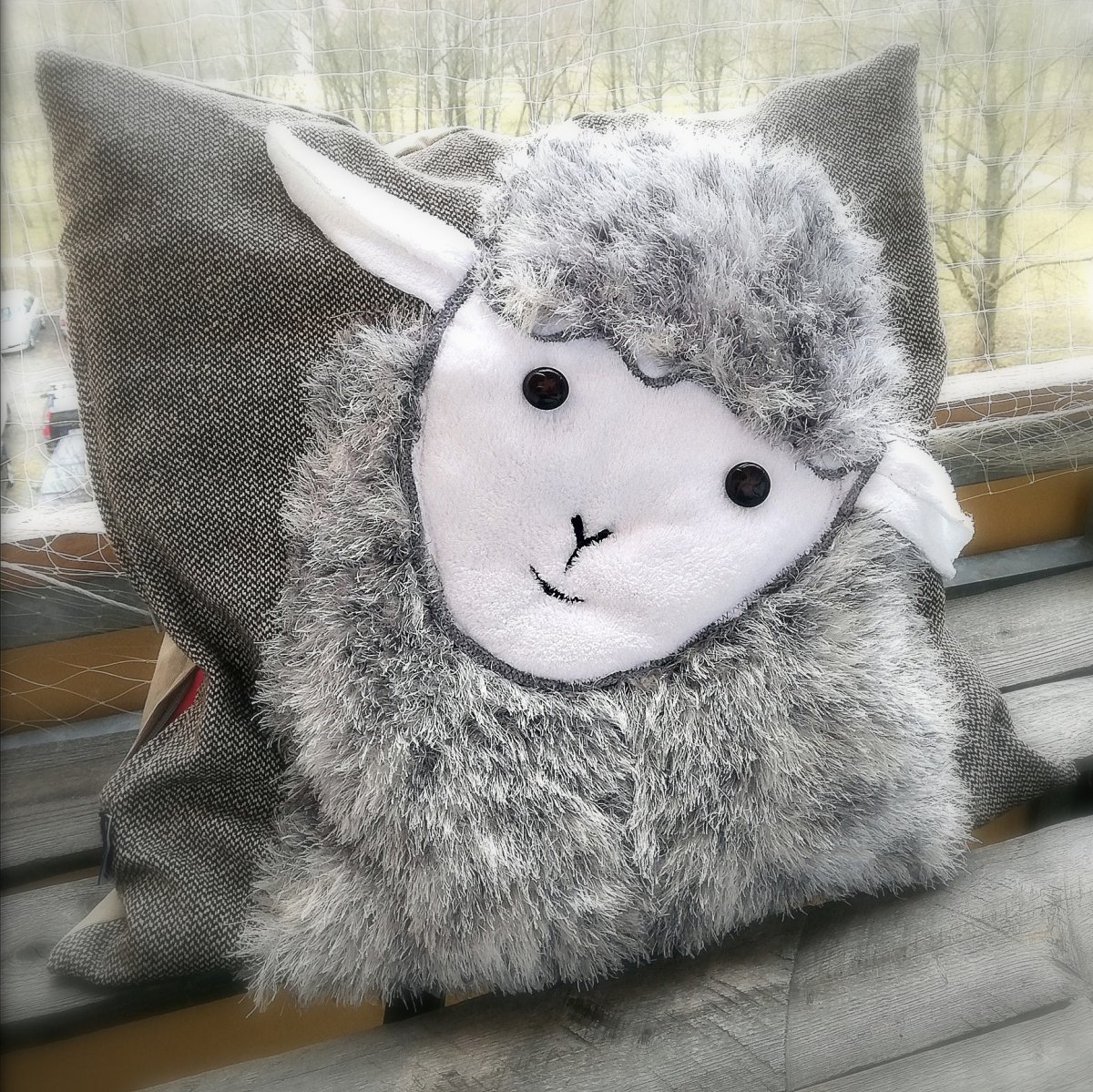 Povlak na polštář-ovečka