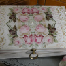 Svatební truhla velká ,šperkovnice vintage roses