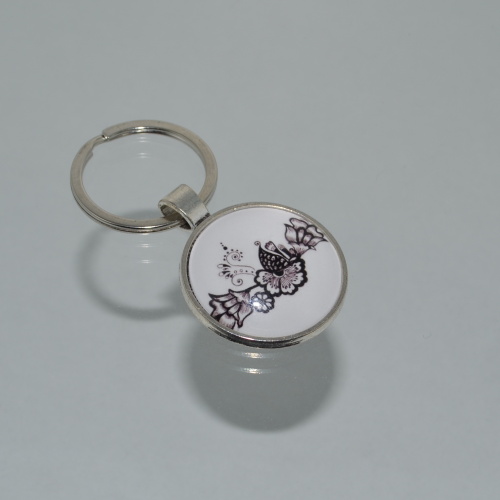 Přívěsek na klíče - černobílý (3779)