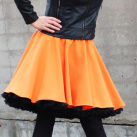 FuFu sukně oranžová s černou spodničkou