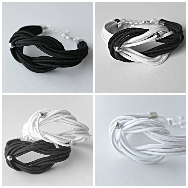 NÁRAMKY 2 kusy: Uzlíkové kouzlení - Černý + Bílý