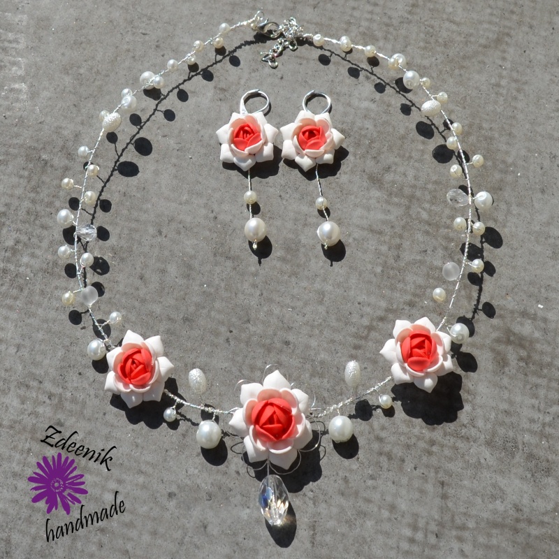 Červeno - bílá sada klidně i na svatbu