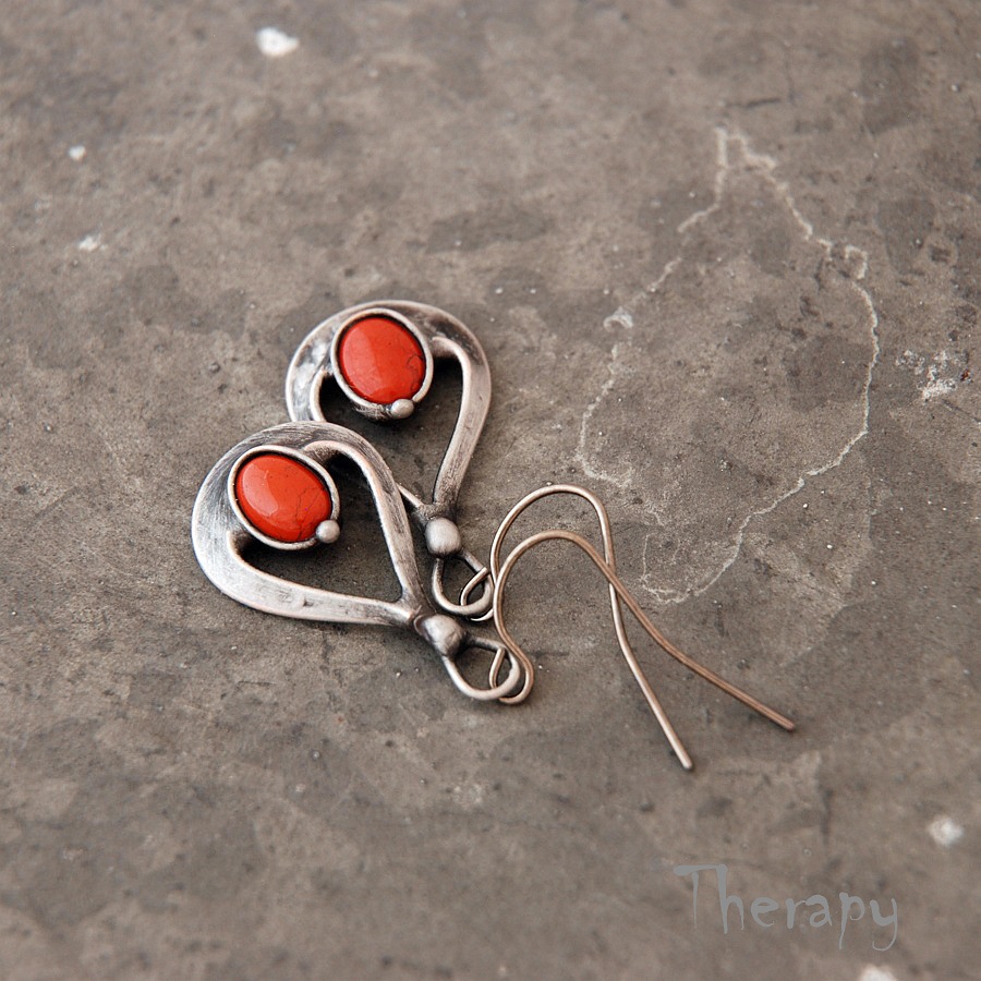 Kapky s červeným jaspisem