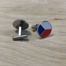 Manžetové knoflíčky - vlajka ČR