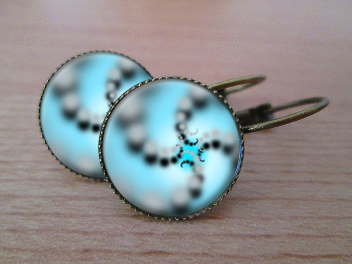 VINTAGE VISACÍ NÁUŠNICE - Chladivé