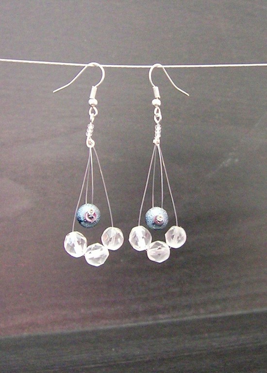 Náušnice průhledné