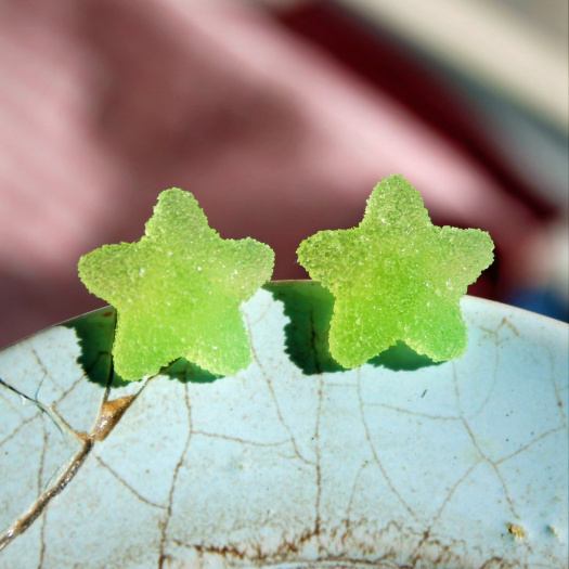 Cukrové hvězdičky zelené