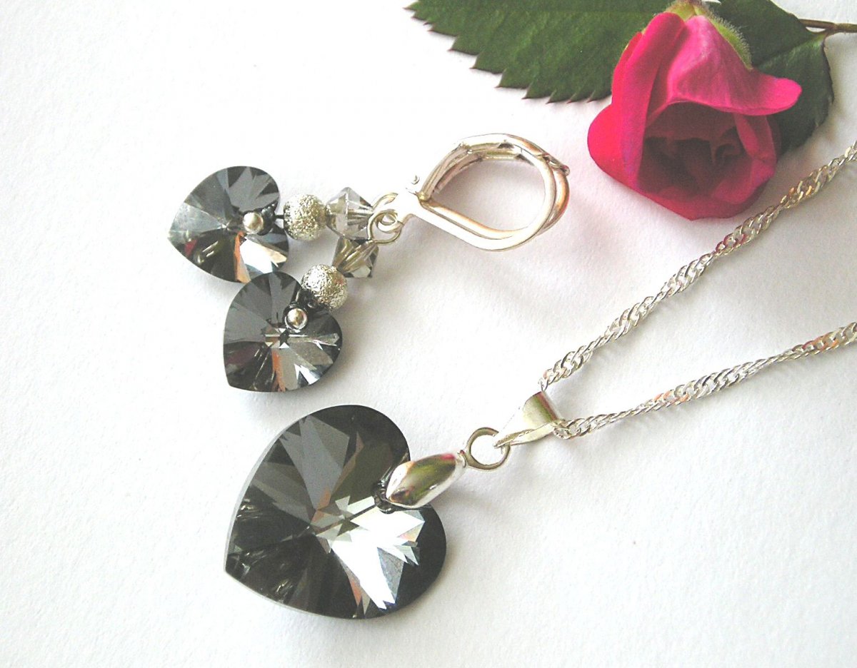 Swarovski souprava Silver Night AB ( 10+18 )