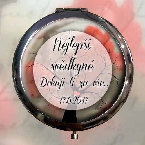 Svatební zrcátko na přání - Strom lásky