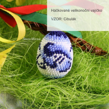 Háčkované vajíčko VZOR - Cibulák