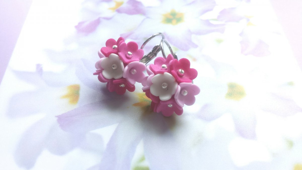 květinky náušnice