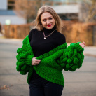 Kardigan pletený dámský oversize Bubble sweater