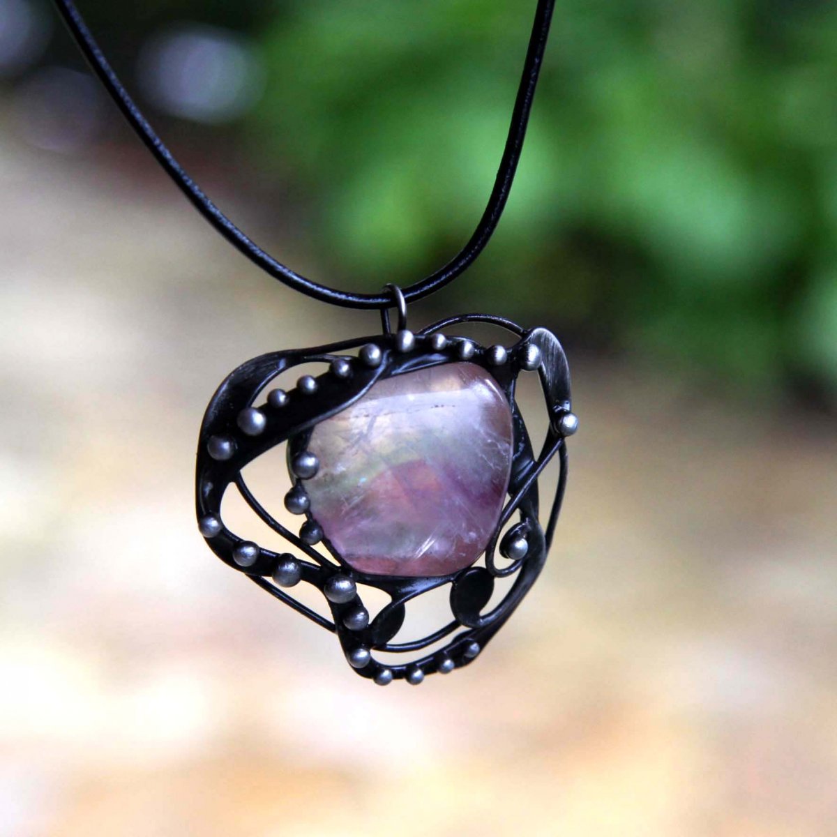 Fredrigo - Fluorit + Náušnice ZDARMA