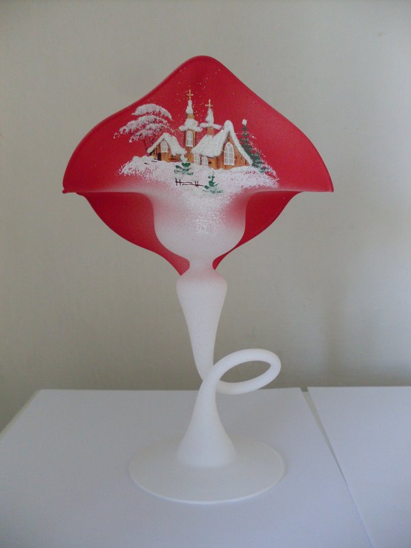 Svícen Fantazie - se zimním motivem - vánoční