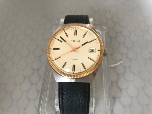 Náramkové hodinky PRIM ala "Rolex" z 1981, s datumem