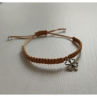 Náramek Shamballa se čtyřlístkem